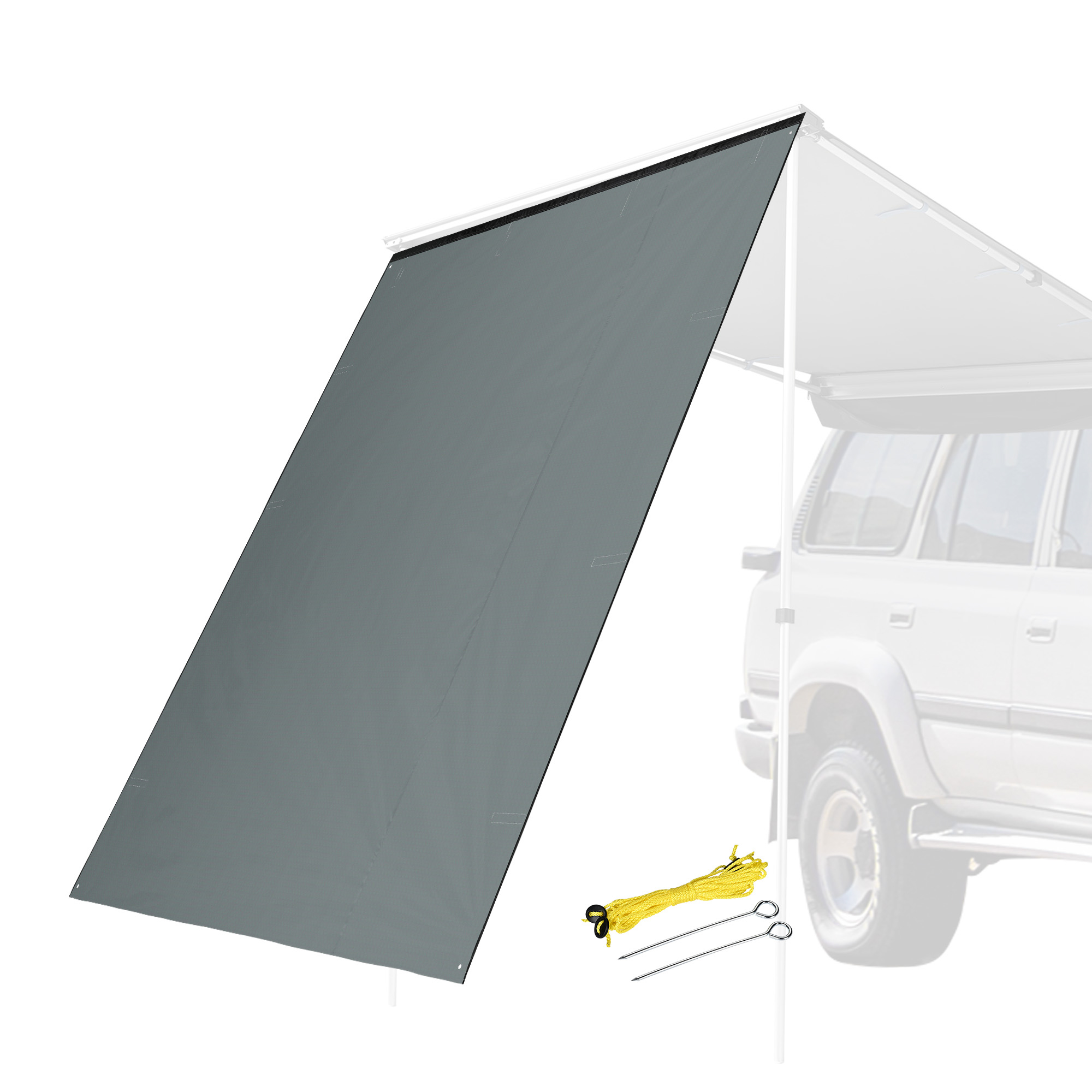 Apluschoice RV Awning Side Wall for Car Side Awning Rooftop Tent UV50+ SUV Truck - Picture 1 of 10