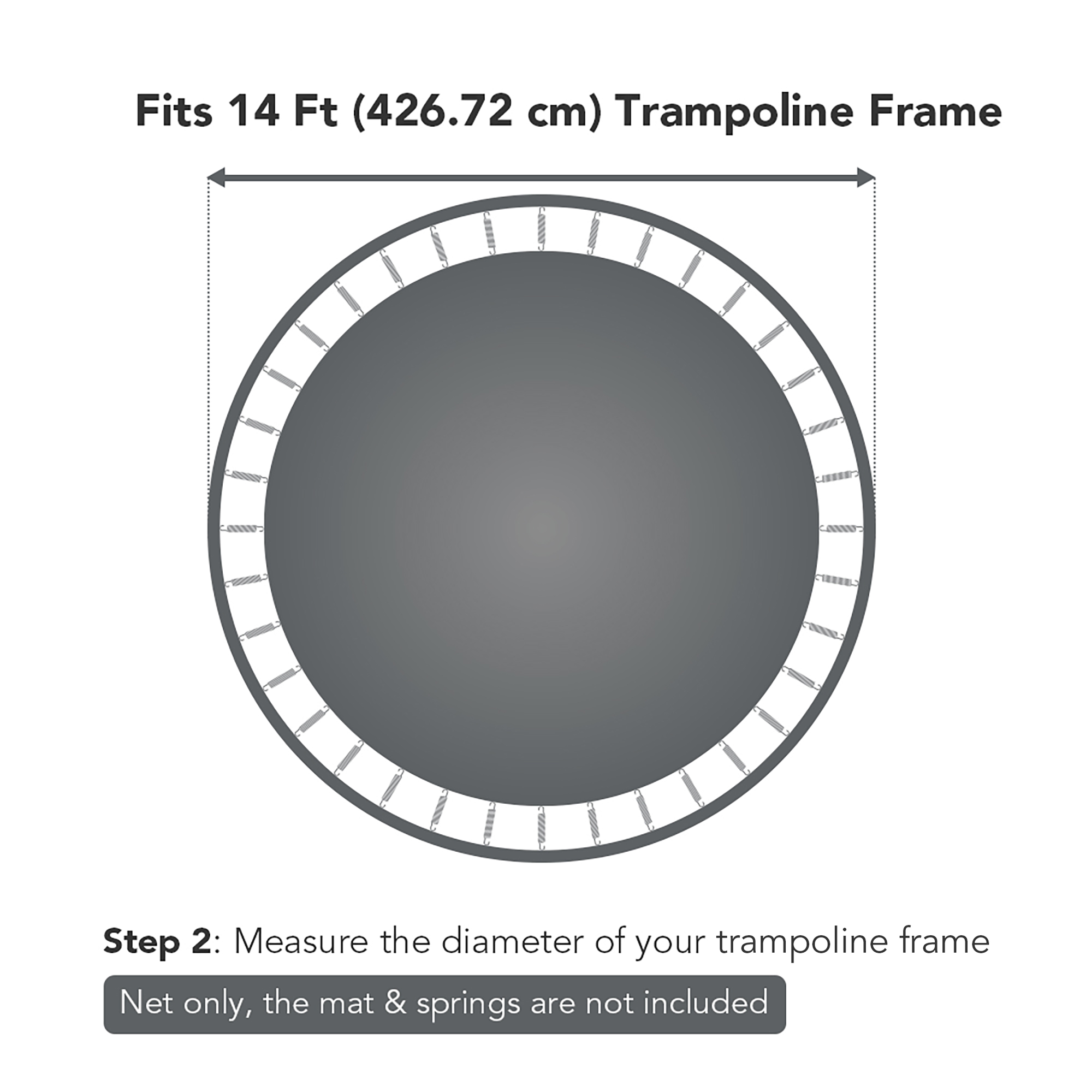 12/13/14/15ft Trampoline Enclosure Net Replacement Safety Netting For 6/8 Pole - Picture 9 of 20