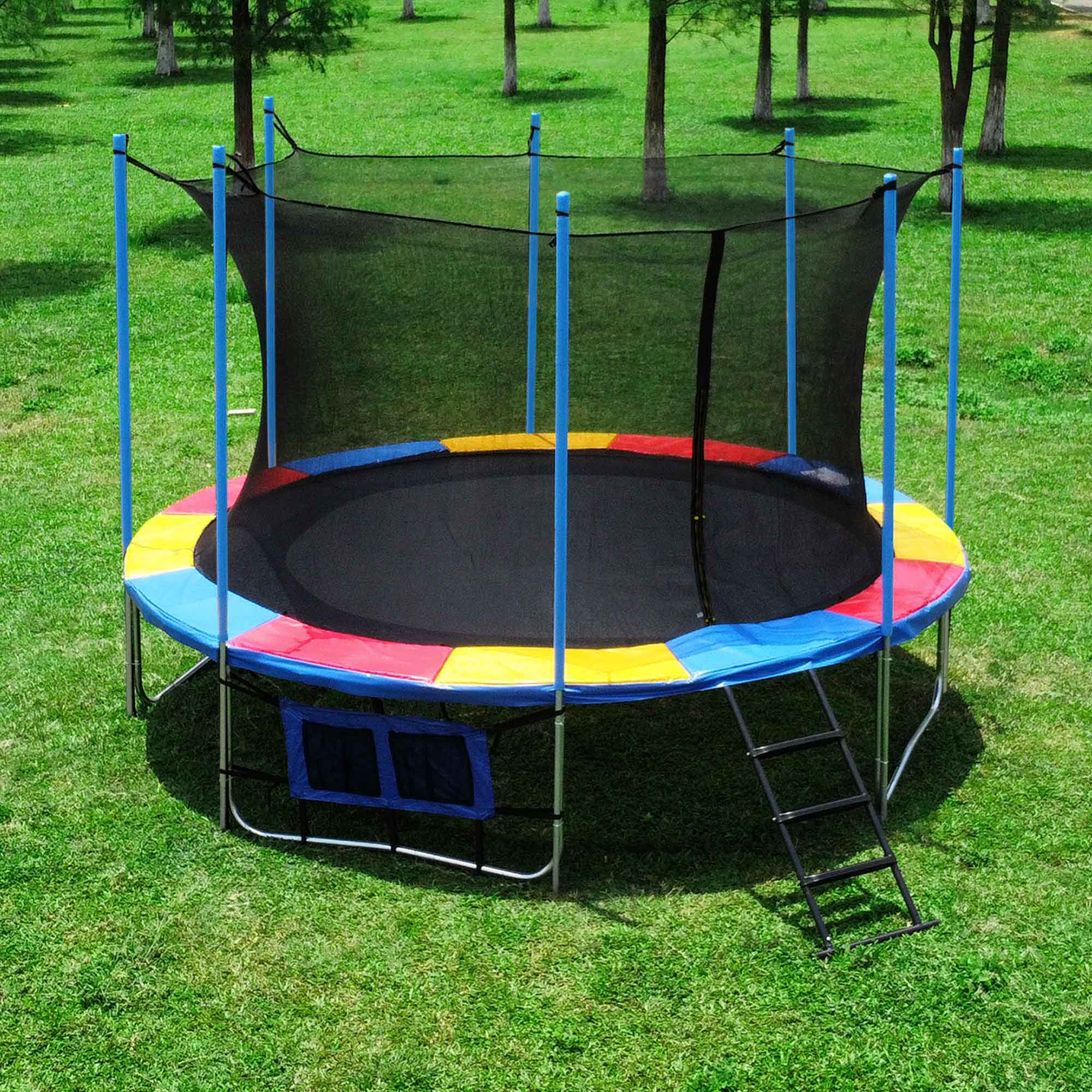 14ft Trampoline Pad - 4 Pieces - Blue For A Round Frame – Trampoline Pro