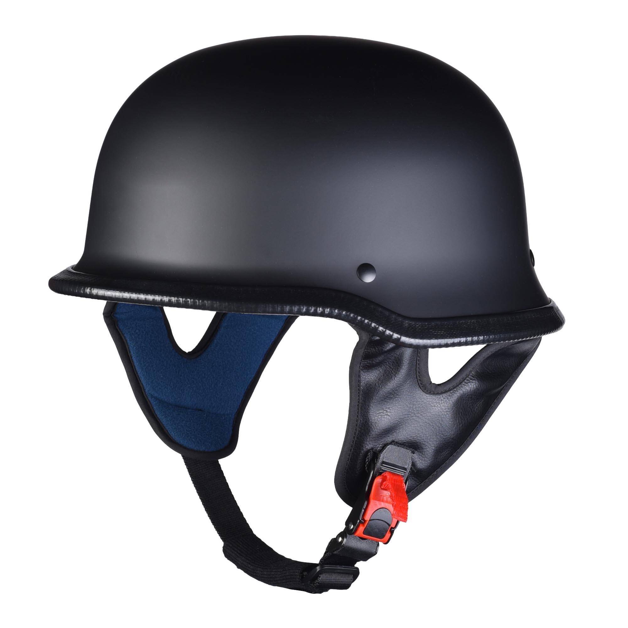 AHR DOT Approved German Style Motorcycle Half Helmet Chopper Cap M L XL - Picture 8 of 13