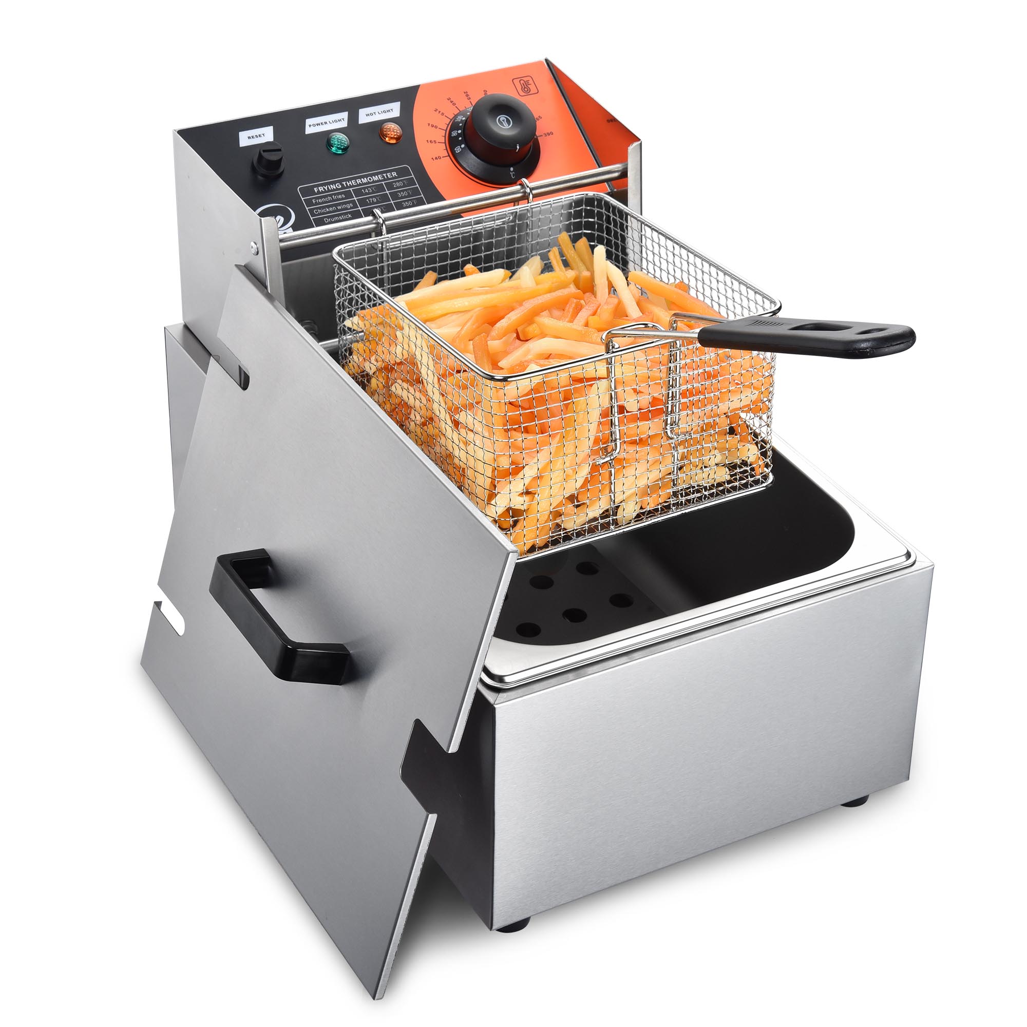 WeChef Elektrische Fritteuse Gewerbe Restaurant Hotel 10L-24L Tank Fast Food - Bild 16 von 45