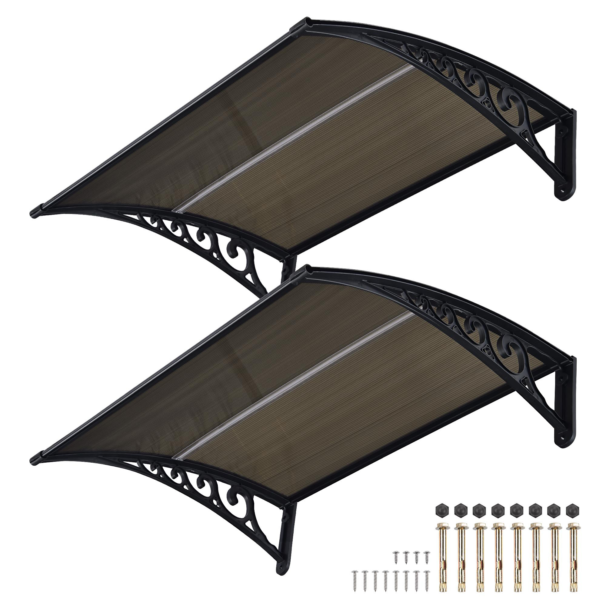 Window Awning Door Canopy Rain Cover UV Protect Polycarbonate - Picture 11 of 20