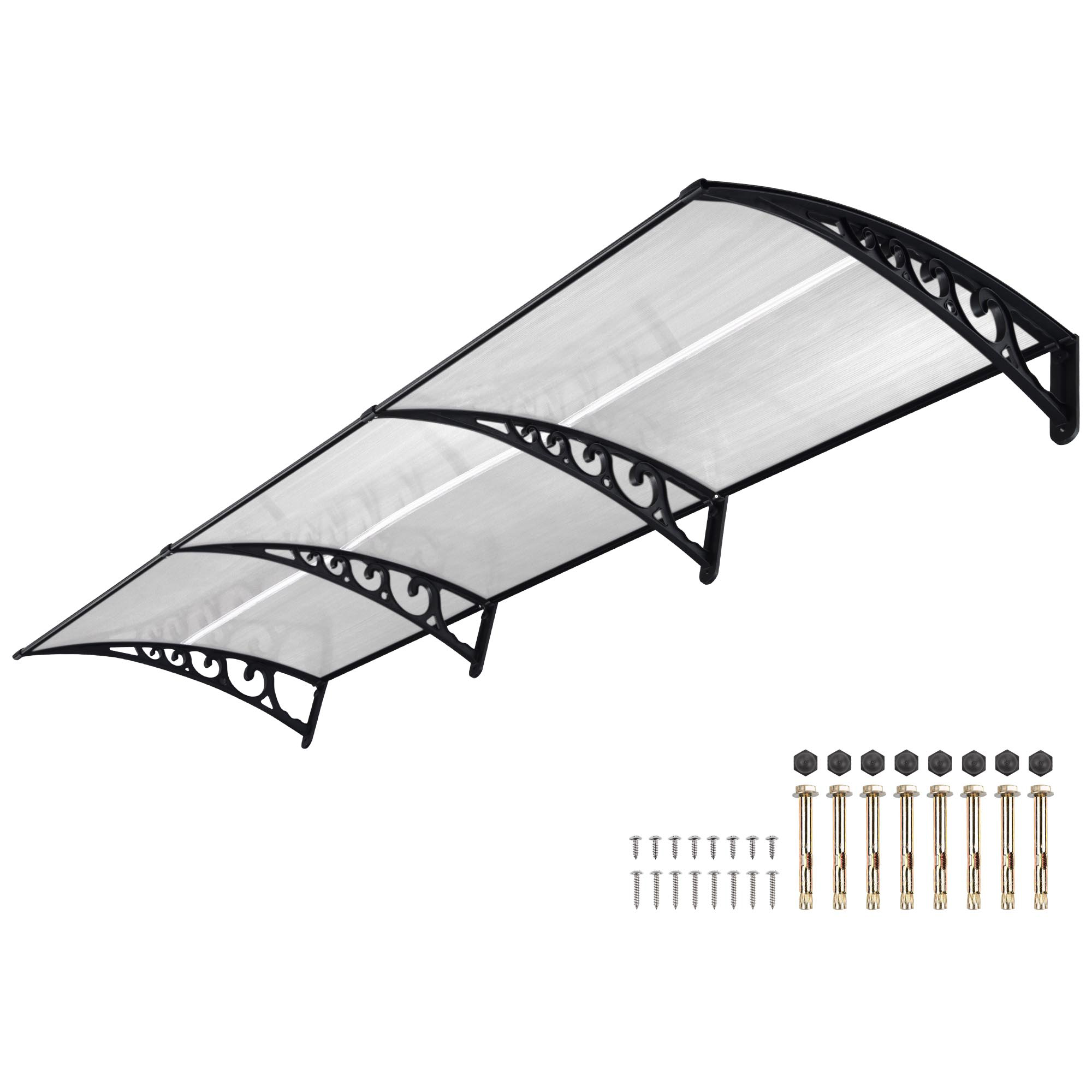 Window Awning Door Canopy Rain Cover UV Protect Polycarbonate - Picture 16 of 20