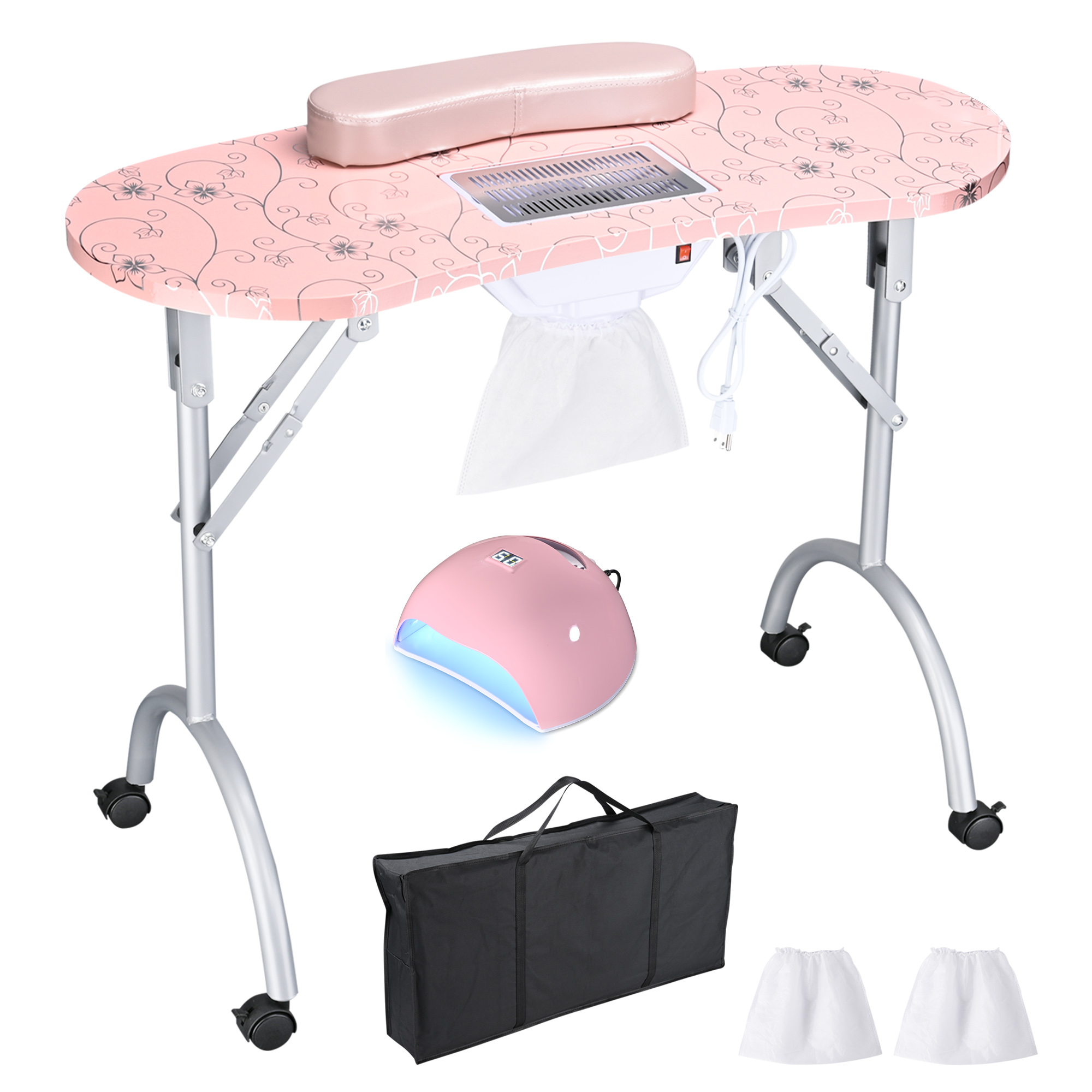 Byootique UV LED Nail Lamp with/Nail Drill Kit, Nail Polish Bag,Nail Table Salon - Picture 16 of 20