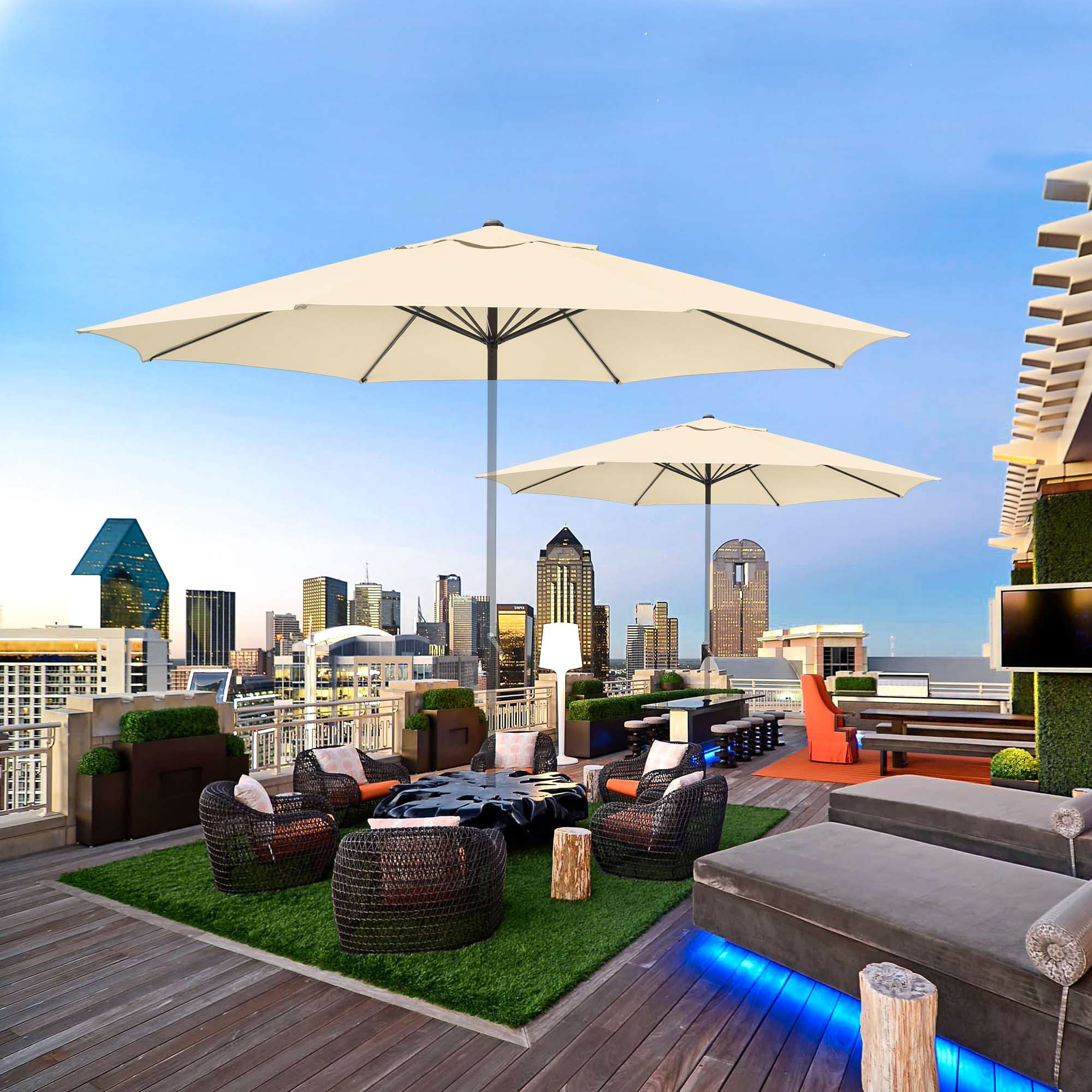 8'/9'/10'/13'/14" Umbrella Replacement Canopy Outdoor Patio Top Cover Only Opt - Picture 30 of 57