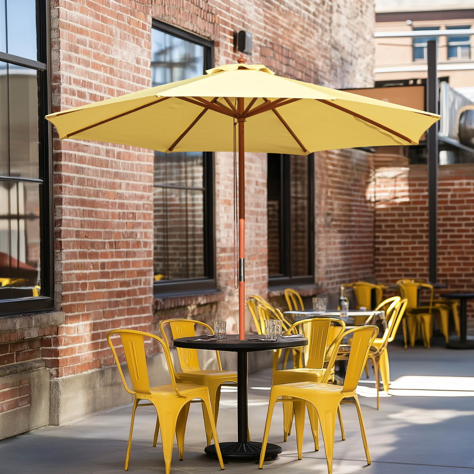 8'/9'/10'/13'/14" Umbrella Replacement Canopy Outdoor Patio Top Cover Only Opt - Picture 45 of 57